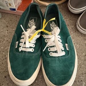 Vans Water Resistant Teal Suede Shoes with Laces